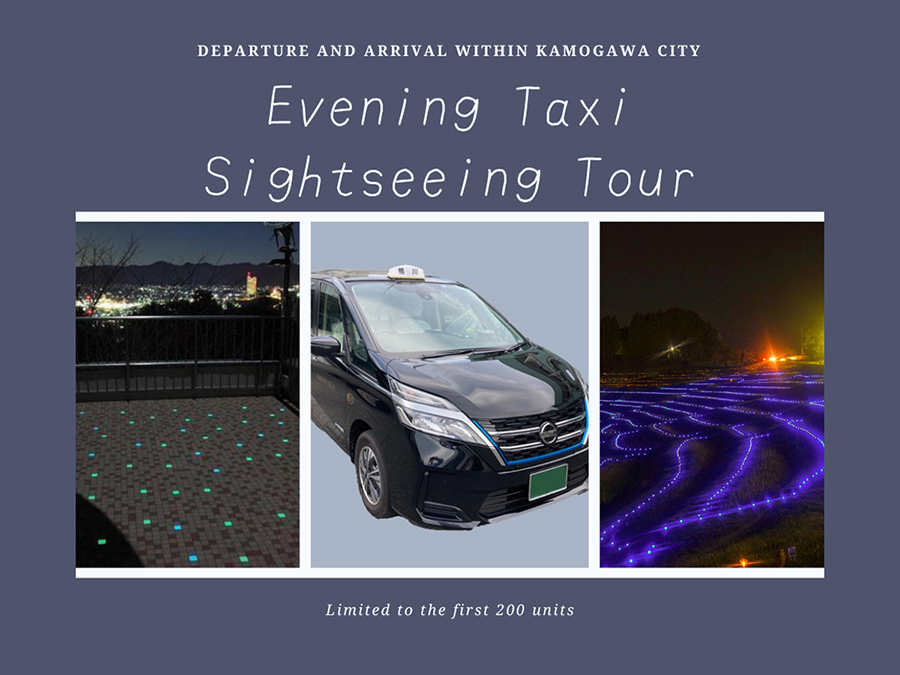 Nighttime Kamogawa Sightseeing Taxi Plan ★ Departure and Arrival within Kamogawa City